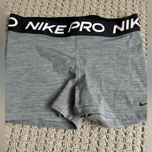 Nike Grey Pro Biker Shorts
